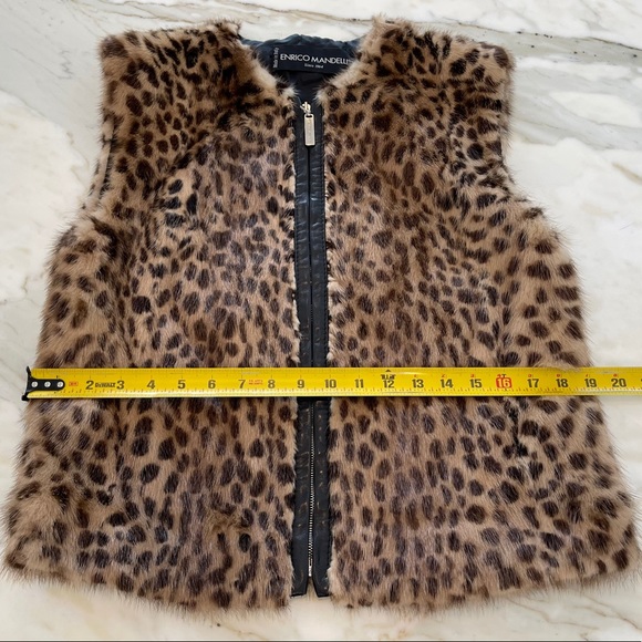 VINTAGE ENRICO MANDELLI MINK FUR VEST SIZE US 6 NWOTS! - Picture 11 of 17